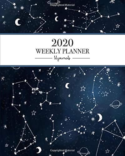 Download 2020 Weekly Planner: Galaxy Constellations Blue Sky, Weekly and Monthly Standard Professional Calendar | 1 January 2020 - 31 December 2020 PDF