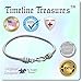 Timeline Treasures European Charm Bracelet for Men and Women, Fits Bead Charms, Stainless Steel Snake Chain, 8 Inch Classic