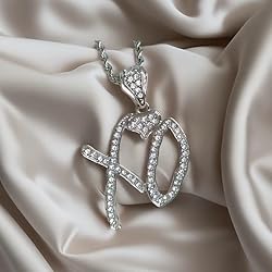 Unise High Hip Hop XO Letter Pendant Necklace For