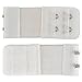 Bra Extender - Pistha 6 PCS Elastic Lingerie Extenders 2-Hooks 2 Rows Extension Strap in Three Different Colors (Black, White and Nude)