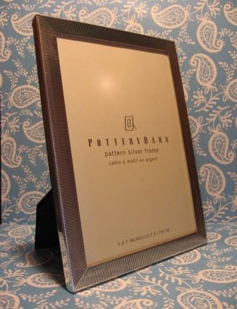 Amazon Com Pottery Barn Pattern Silver Frame 5 X 7 Kitchen