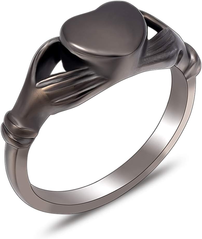 Minicremation Cremation Jewelry Urn Ring for Ashes Women Finger Ring