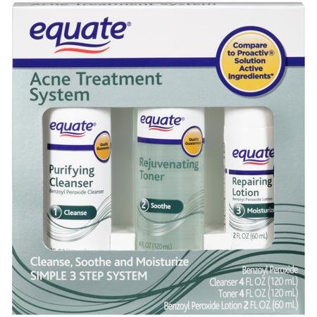 Equate 3-Step Acne Treatment System + Mask by Equate