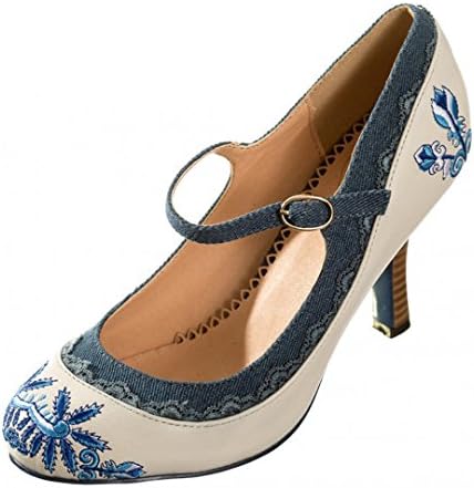 blue mary jane shoes