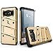 ZIZO Bolt Series for Samsung Galaxy Note 8 Case Military Grade Drop Tested with Tempered Glass Screen Protector Holster Gold Black