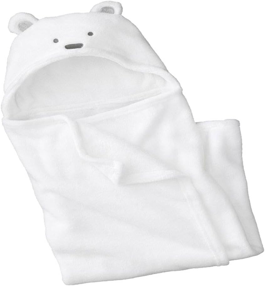 Feelme Baby Swaddle Wrap Infant Toddler Animal Bathrobe Fleece Towel Blanket with Hooded for Bath Pool Beach Shower Gift