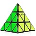 D-FantiX Pyramid Speed Cube 3x3 Triangle Magic Cube Puzzle Black