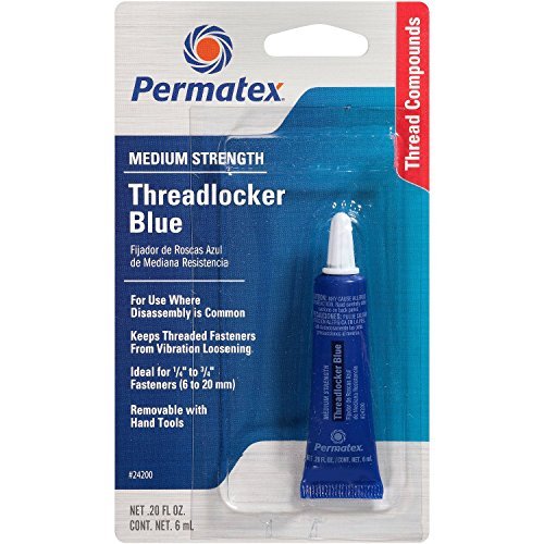 Permatex 24200 24 Pack 6ml Medium Strength Threadlocker, Blue