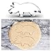 New Cookie Cutter Set - 3 Inch Dinosaur Footprint, Brontosaurs, Spinosaurus & Triceratops Molds for Kids' Birthday Party (4 Piece)