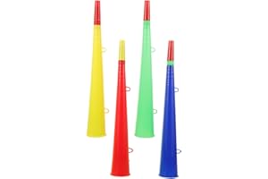 SUPVOX 4pcs Lightweight Plastic Sports Trumpets Cheerful Party Horns for Game Events Loud Noise Maker for