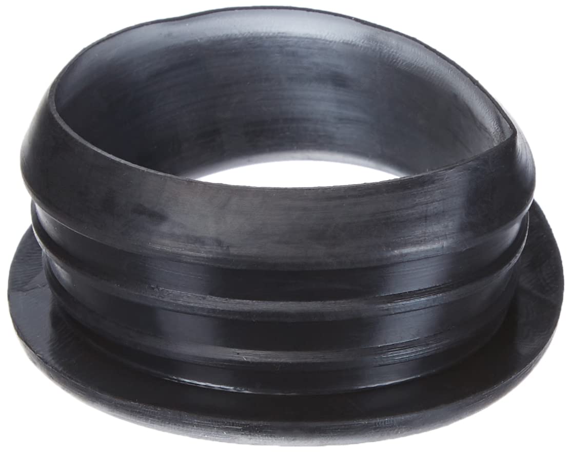 Haas Rubber Nipple for High Density Polyethylene Pipes | DN 50/DN 40 | Black Rubber | Pack of 1