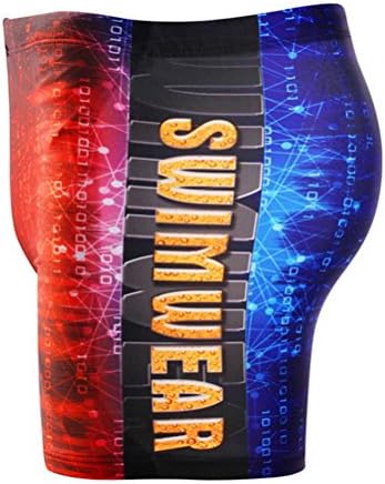 SuperMai Men's Nylon Personas Square Leg Bathing Suit