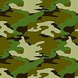 Camouflage Printed Gift Wrap w/Hang Tab, Party Favor