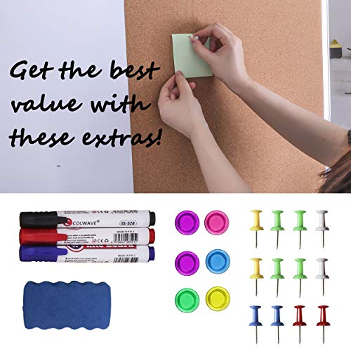 1 Magnetic+Whiteboard+Combination+Bulletin+Mounted