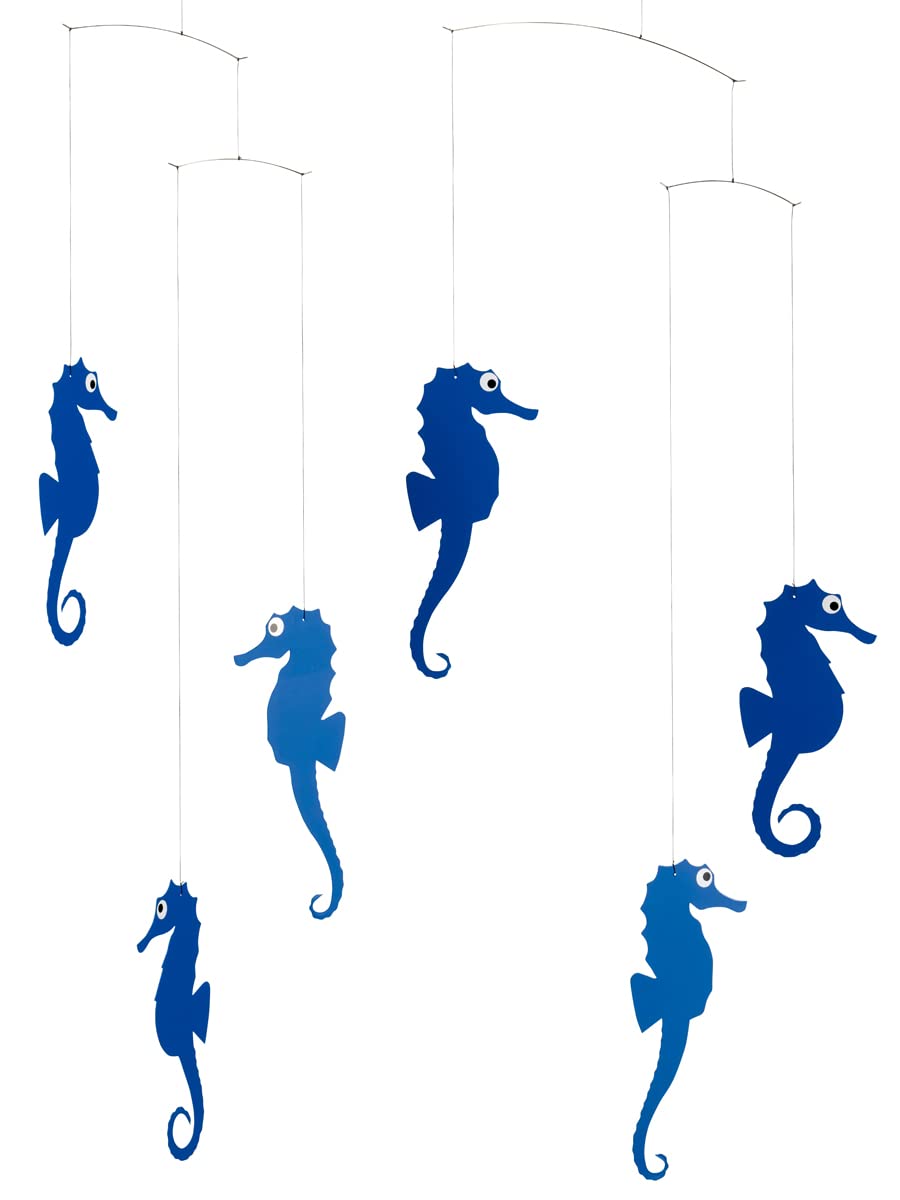 Sea Horse Mobile - Blue