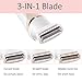 LEADO Multi-Function Women’s Electric Shaver Bikini Trimmer & Facial Cleansing Spin Brush for Exfoliating Skin Care, Rechargeable Cordless Waterproof Electric Razor for Ladies, Wet & Dry