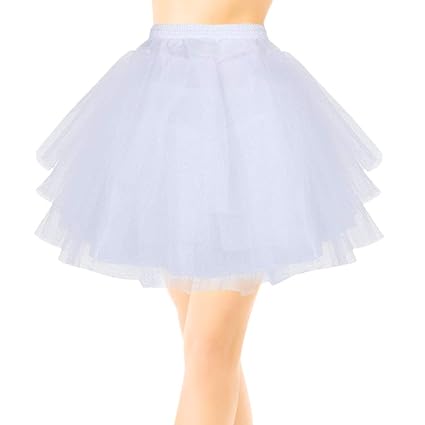 EQLEF® Kurz Multi-Schichten Tulle Petticoat-Krinoline Unterrock für Mädchen-Frauen