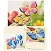Butterfly Stickers 4 Sheets with Multi Color Butterflies Ladybug Beetle Bee and Flower Decals Stickers for Kids Scarpbooking Crafts - 120 Stickers