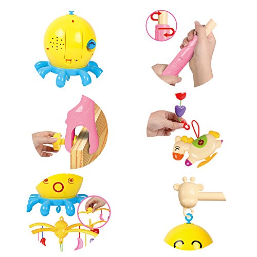 image for EXERCISE N PLAY Dreamful Bed Ring, Musical Crib Musical Mobile Bed Bel