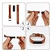 Vancle Fitbit Alta (HR) Band / Fitbit Alta HR 2017 Leather Wristband Adjustable Replacement Accessories Strap with Buckle for Fit bit Alta (Orange Brown)