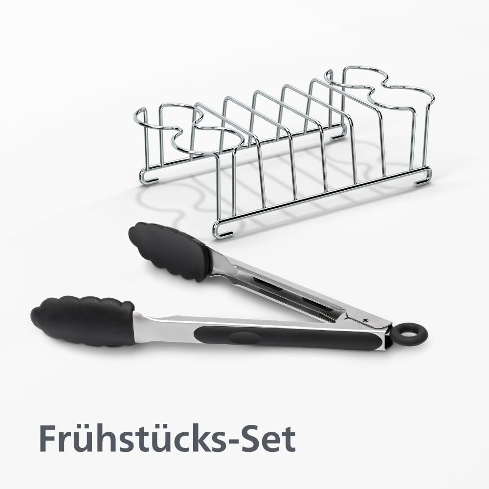 Philips Airfryer 3000 Series Dual Basket, Heißluftfritteuse mit 2 Körben und Frühstücks-Set, 9L, RapidAir Plus Technologie, 90% weniger Fett, Energieeffizient, HomeID App (NA350/03) 7