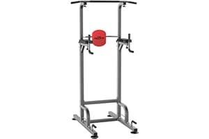 RELIFE REBUILD YOUR LIFE Power Tower Pull Up Bar Station Workout Dip Station for Home Gym Strength Training Fitness Equipment