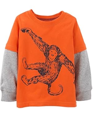 Carter's Baby Boys' Graphic Two Fer (Baby) - Orange - 6 Months