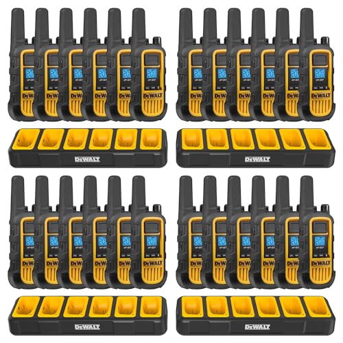 DEWALT DXFRS800 FRS Walkie Talkies, Long Range 2 Way Radio, 2W, IP67 Waterproof…