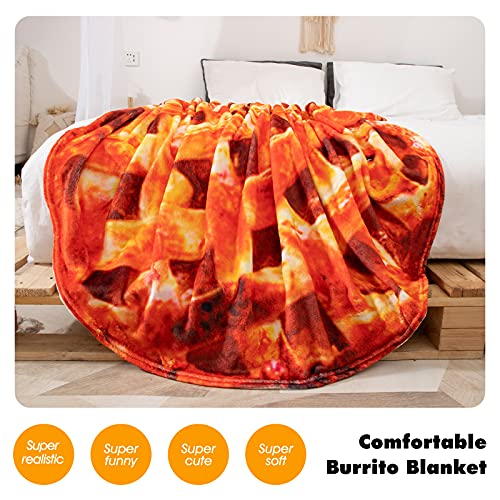 CASOFU Burritos Blanket, Apple Pie Blanket, Food Flour Tortilla Throw  Blankets, Soft and Comfortable Giant Rou