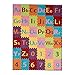 Ottomanson Children's Garden Collection Educational Letters and Numbers, Puzzle Piece Design, 5'0