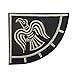 Glow Dark Rare Viking Raven Banner Odin God of War Embroidered Hook-and-Loop Patch
