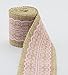 Set of 4 Natural Jute Burlap Rolls Ribbon with Lace 2.3