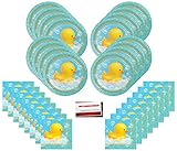 Duck Bubble Bath Rubber Ducky Party Supplies Bundle Pack for 16 Guests (Plus Party Planning Checklist by Mikes Super Store)