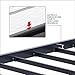 PrimaSleep 18 Inch Heavy Duty Steel Slat Anti-Slip Support, Easy Assembly Platform Bed frame, Noise Free Steel Mattress Foundation, Maximum Storage, No Box Spring Needed, Black, Cal King Size