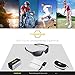 TOREGE Polarized Sports Sunglasses for Men Women for Cycling Running Fishing Golf TR90 Unbreakable Frame TR010-1 (Grey&Black Tips&Grey Lens)