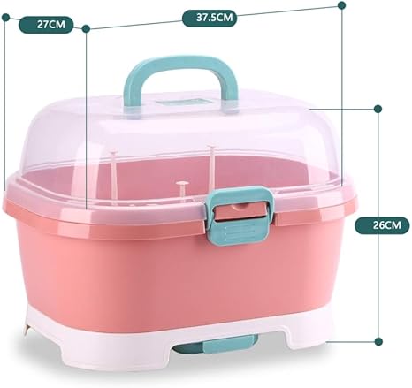 Amazon Co Jp ふた付きディッシュ ラックをドレイン キッチンプラスチック食器 棚プラスチックカトラリー収納ボックスボウルホルダー組織棚ドリップトレイ付き D Home Kitchen