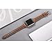 Secbolt Leather Bands Compatible with Apple Watch Band 38mm 40mm 41mm Iwatch SE Series 9 8 7 6 5 4 3 2 1 Slim Replacement Wristband Strap Stainless Steel Buckle, Brown