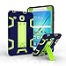 TIMISAM Samsung Galaxy Tab E 8.0 Case, [Heavy Duty] High Impact Hybrid Drop Proof Armor Defender Protection Case Built With Stand for Samsung Galaxy Tab E 8.0（T377/T375） (Navy+Green)