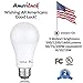 JEWUNO AmeriLuck 3-Way LED Light Bulb A19, Multi Wattage 50-75-100W Equivalent, Low-Medium-High Setting, Omni-Directional, 2 Pack, Warm White 3000K