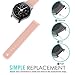 MoKo Band Compatible with Samsung Gear S2 Classic/Galaxy Watch 42mm, Silicone Watch Strap Fit Garmin Vivoactive 3/Gear S2 Classic SM-R732/R735/Ticwatch 2/Gear Sport SM-R600 Smartwatch, Vintage Rose