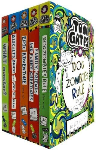 Tom Gates Series 1 Liz Pichon Collection 1 - 5 Books Set (The