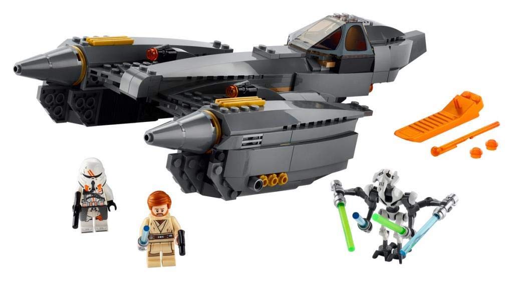 Photo 1 of LEGO Star Wars: Revenge of The Sith General Grievous’s Starfighter 75286 Spacecraft Set with General Grievous, OBI-Wan Kenobi and Airborne Clone Trooper Minifigures (487 Pieces)