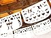 5 Pk Mexican Wedding Decorations, 50 Panels of White Papel Picado Paper Flags for Weddings, Rehearsal Dinners 60 ft Total Mexican Bridal Shower Papel Picado Banner para Fiesta Tissue Paper WS400