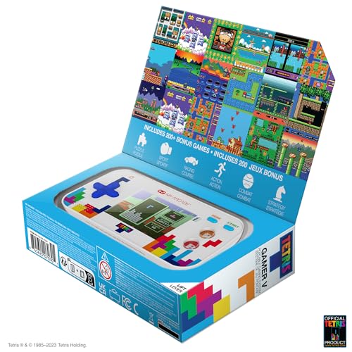 My Arcade Tetris Gamer V: Puzzle Games, Officially Licensed Portable Handheld Game with 201 Games, 2.5