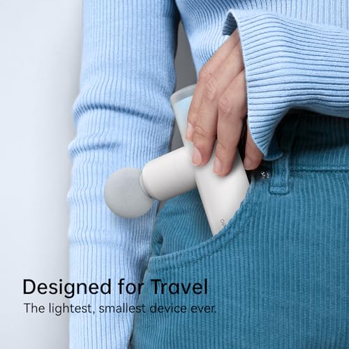 opove M3 Mini Massage Gun for Back Pain Relief, with Facial Mode, 7mm Amplitude, 4 Speed Levels Ultralight Portable and Rechargeable Fascia Gun Active Recovery Women Gifts