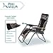 PHI VILLA XXL Oversized Padded Zero Gravity Chair, Foldable Patio Recliner, 30