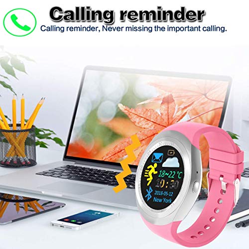 Smart Watch Phone - Fitness Tracker with Heart Rate Blood Pressure Monitor for Men Women, Sport Watch with Pedometer, Activity GPS Tracker Calorie Sync Phone for Android Ios - Thumbnail 5