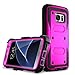 Galaxy S7 Edge Case, Samcore Full Body Protective Shock Reduction Belt Clip Case with Rugged Holster, WITHOUT Built in Screen Protector for Samsung Galaxy S7 Edge [PURPLE]
