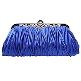 Fawziya Satin Pleated Clutch Purses For Women Evening Clutches For Wedding And Party
