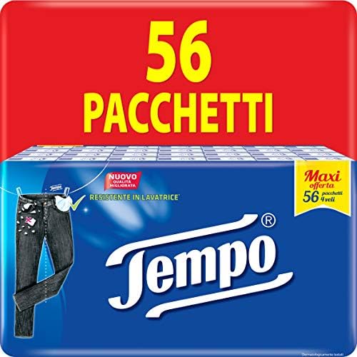 Tempo 56 Packs Of Classic Cotton Touch Tissues